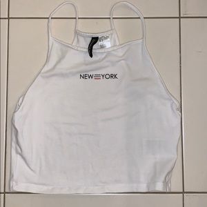 New York Cropped Tank Top